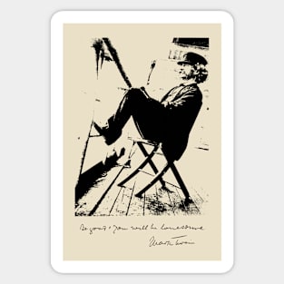 Mark Twain Be Good and You Will Be Lonesome Sticker